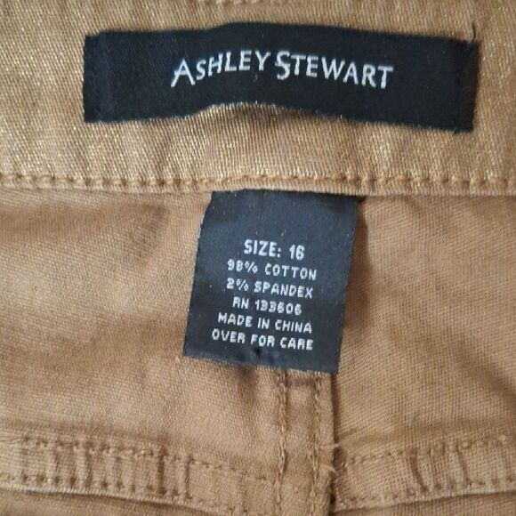 Ashley Stewart Brown Casual Pants size 16 - Picture 3 of 5